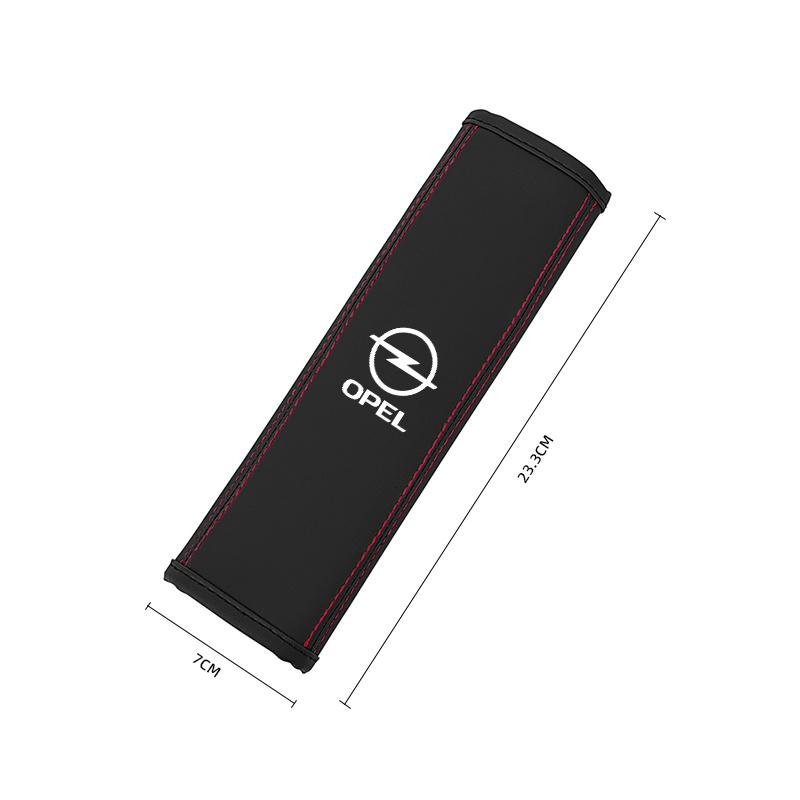 Leather Car Seat Belt Cushion Safety Belt Shoulder Pad Accessories For Opel Combo OPC Corsa D Astra Insignia Vauxhall Mokka Adam