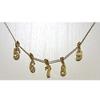 July Hawaiian Jewelry Number Necklace for Men and Women, Kaleikini Stainless Steel, 14K Yellow Gold Plated, Size 8, 40cm-45cm