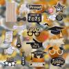 25pcs Class of 2025 Graduation Photography Props Dress Up Costume Mask  For Graduation Season Party