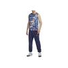 Nike All Over Print Casual Crew Neck Sleeveless T-Shirt Men Tops Space-Blue FJ2718-492