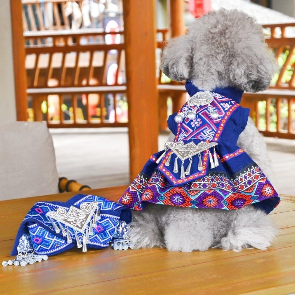 Vintage Cat Dog Shawl Hat Adjustable Pet Cosplay Costume For Small Medium Large Dogs