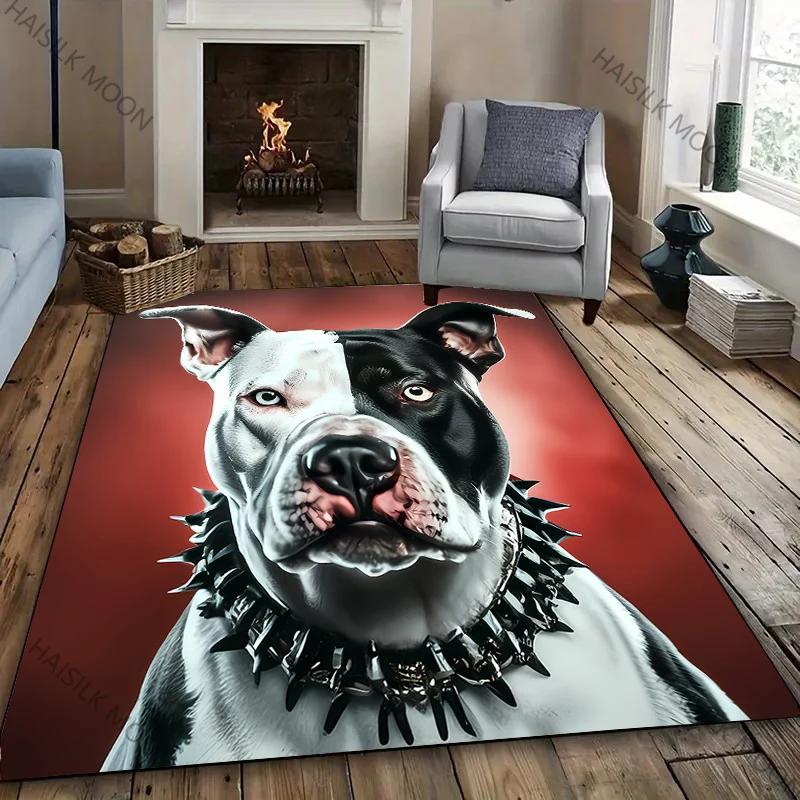 New To American Bully APBT Pitbull Dog Printed Carpet! Anti-slip Sound Insulation,Living Room Bedroom Entrance Door Mat Sofa Rug