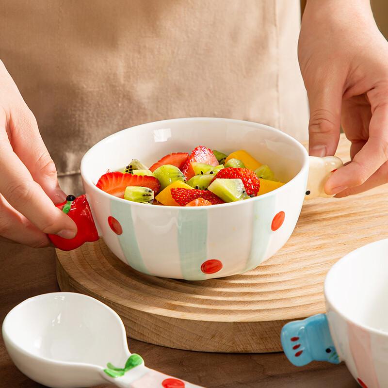 Cute Ceramic Apple Girl Dinnerware Set