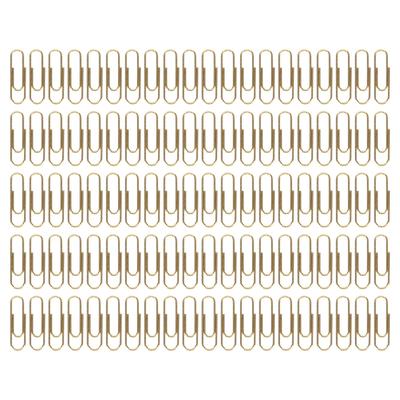 1.1in 100pcs Paper Clips Rust Prevention Increased Slip Resistance Portable Metallic Paper Clips for Office Daily Use