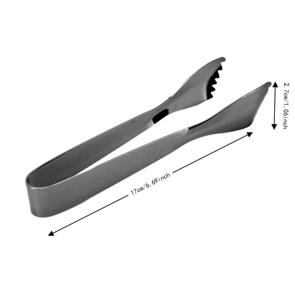 Thicken Design Ice Tongs Silver Black Kitchen Serving Tongs Sugar Tongs  Home Kitchen Coffee Bar