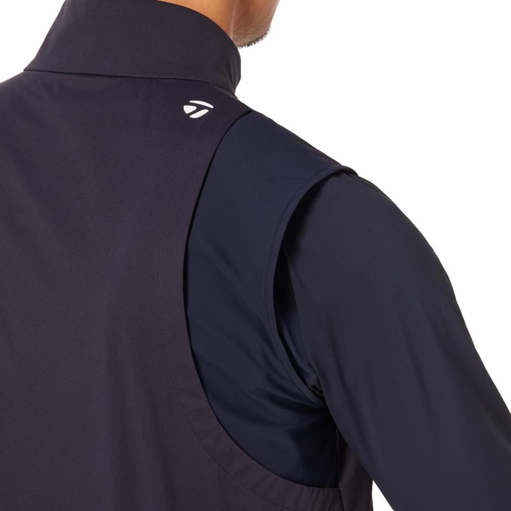 TaylorMade Double-Layer Wind Vest, Black, Size Small, Men's, 2024FW UN320