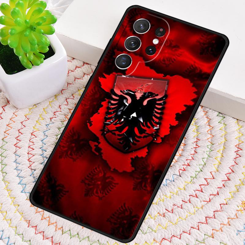 Albanian Flag Eagle Phone Case for Samsung Galaxy Note 10 Pro S26 Ultra S23 S24 FE S25 S21 S22 PLUS Shockproof Cove