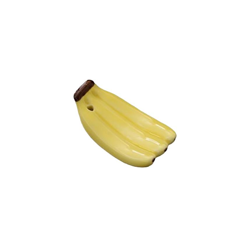 

1pcs Ceramic Cute Bananas Incense Stick Holder Incense Insertion Incense Tray Home Decor Office Teahouse Living Room Ornament