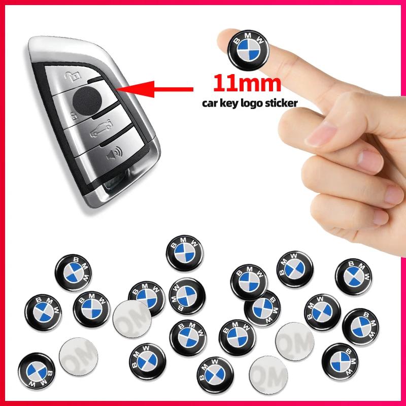 11mm/14mm Car Remote Key Sticker Aluminum Emblem Decoration Decal For BMW E30 E36 E39 E46 E60 E90 G20 G30 X1 X3 X5 M Accessories