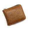 Vintage Small Short Men Wallets with Zipper Coin Pocket Card Holder Case Male Wallet Clutch Holder Luxury Brand Purses Wallet