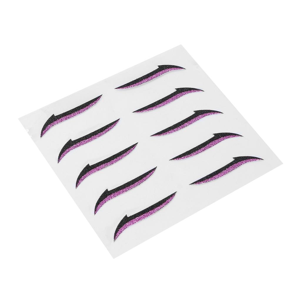 Eyeliner Stickers Colorful Reusable Waterproof Self Adhesive Eyeliner Stickers for Weddings Dance PartiesPurple