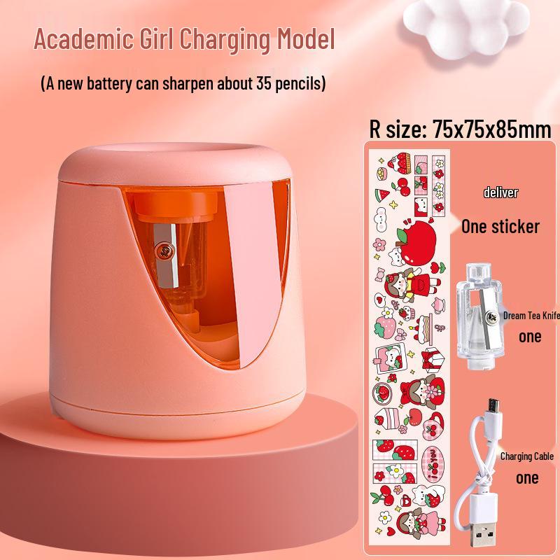 Kaba Bear Handheld Electric Pencil Sharpener - Automatic and Cute for Kids