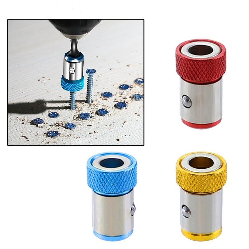1 stk Universell Magnetisk Ring Legering Magnetisk Ring Skrutrekkerbits Korrosjonsbestandig Sterk Magnetiserer Borbits Magnetisk Ring