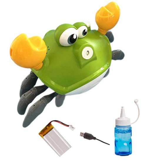Dancing Crab Bubble Machine Automatic Blower with Music Interactive Bubble Maker for Kids Outdoor Play