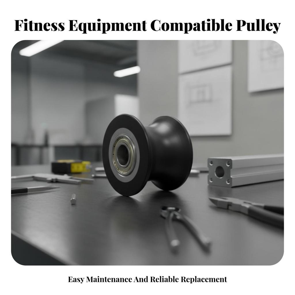 Aluminum Pulley Wheel 70 Mm Grooved Roller Elliptical Bearing
