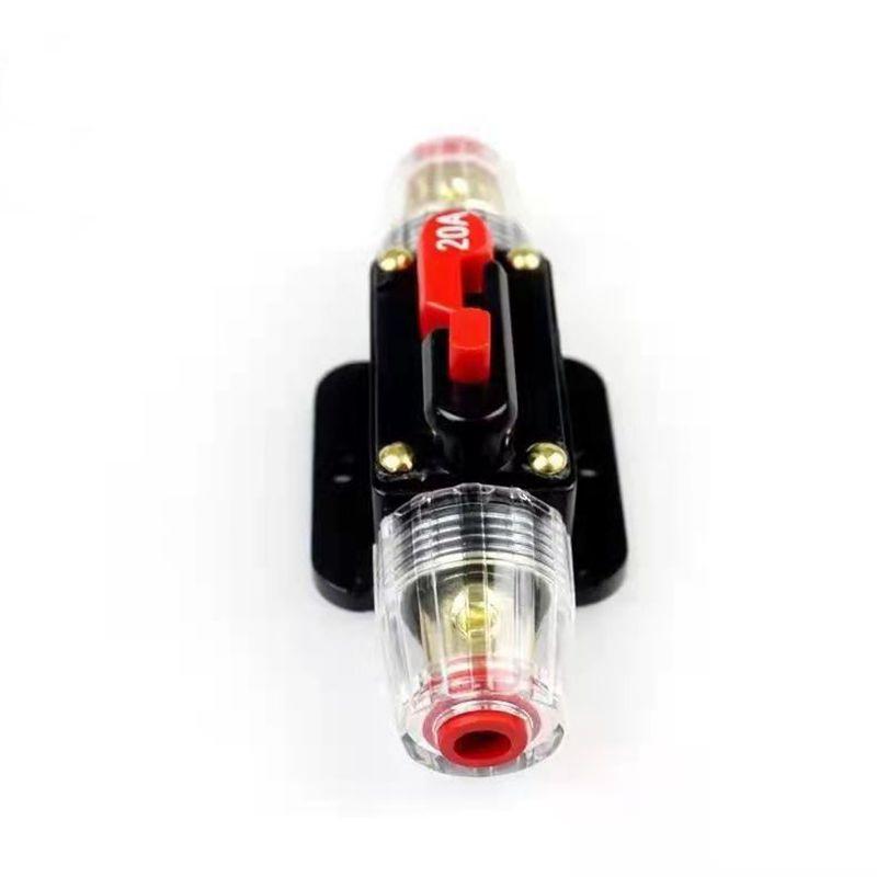Automotive Marine Manual Reset Circuit Breaker 20-150A Waterproof Inline Fuse Holder for DC12V 24V Power Protection