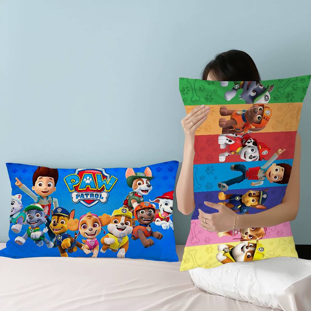 Popular Children Animation P-Paw Quick-Dry Polyester Pillow Towel Pillowcase Sweat-Absorbent & Breathable For Daily Use