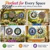 Nature Inspired Patio Accessory Outdoor Owl/Hummingbird/Flower/Tree of Life/Rooster Wind Spinners Reflective Spinners Garden Decor Bird Deterrents