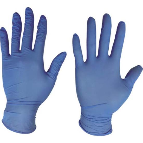 Kawanishi Kogyo Nitrile Disposable Blue Gloves, Powder-Free, 250p, Medium,