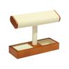 Elegant Wood T Bar Display Holder Versatile Solid Wood T Bar Jewelry Display Holder for Trade Shows and Retail
