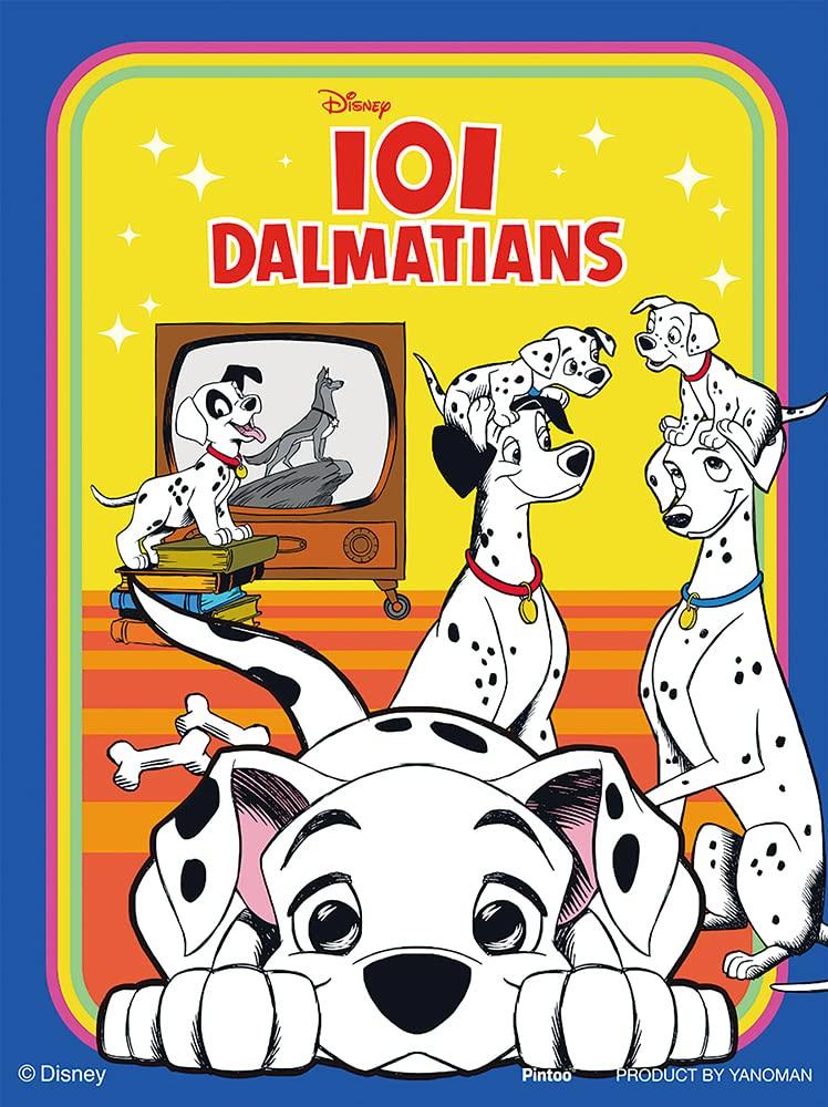Yanoman 150-Piece Jigsaw Puzzle, Petit Paris Clear Series, Disney Classics 101 Dalmatians (7.6x10.2cm), 2308-18, Includes Piece Request Postcard and