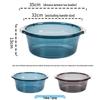 Chahua Thickened Transparent Plastic Basin Set