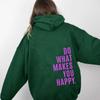 Womens Hooded Sweatshirt Streetwear Loose Fit Long Sleeve Printed Pullover Casual Top