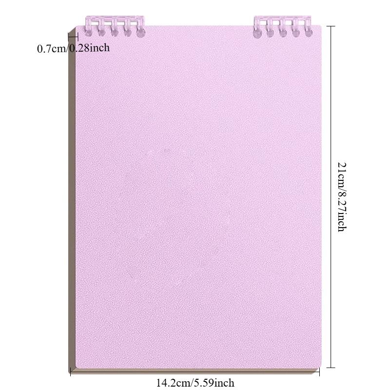 A5 60 Sheets Thick Notebook Spiral Binding Loose-leaf Notebooks with Lines Pages for Students School Office Stationery Supplies