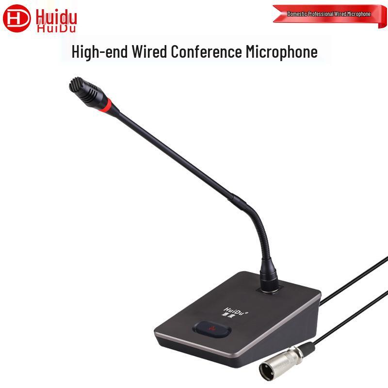 HuiDu ST-2000 Professional Desktop Wired Condenser Microphone for TV Broadcasting and Recording