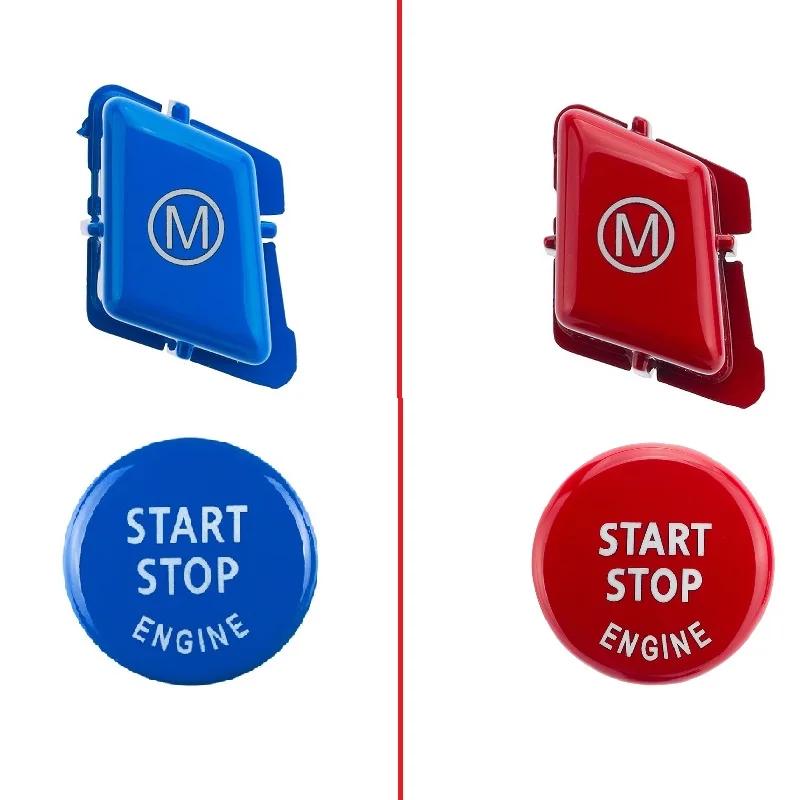 Car Steering Wheel M Alphabet Mode & START Stop Engine Button Fit suit For BMW 3 Series E90 E92 E93 M3 2007-2013 Replacement