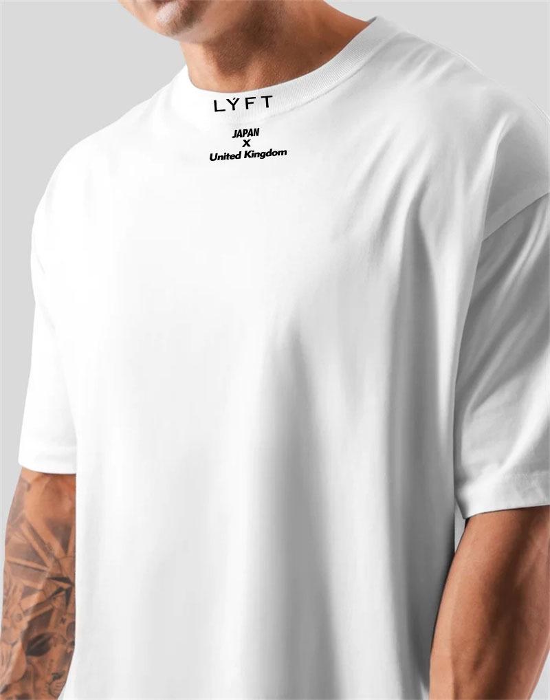 LYFT Men's Classic Logo Pure Cotton Short Sleeve T-Shirt - Ideal for Fitness, Running, and Casual Wear
