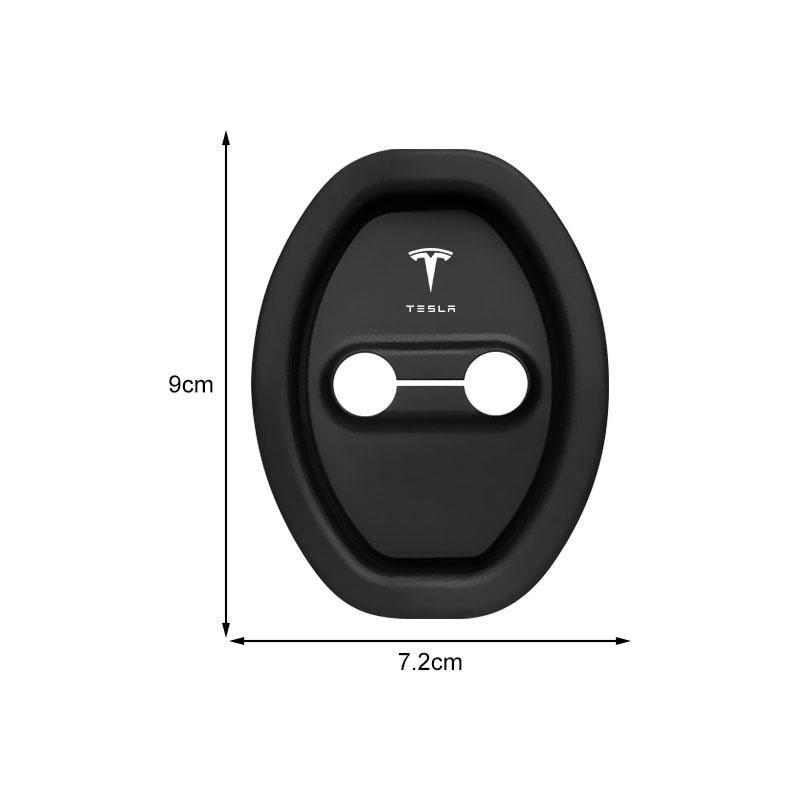 4Pcs/Set Car Door Stopper Cover Door Lock Protective Covers Styling For Tesla Model S Model X Model Y Cybertruck Model 3 Model Y