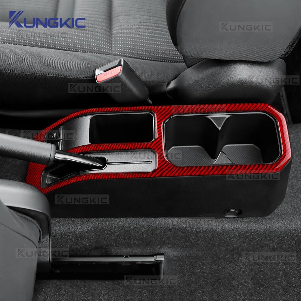 Real Soft Carbon Fiber LHD RHD Car Gear Shift Handbrake Trim Sticker For Suzuki Jimny JB74 JC74W 3/5Doors 2023 2024 2025 2026