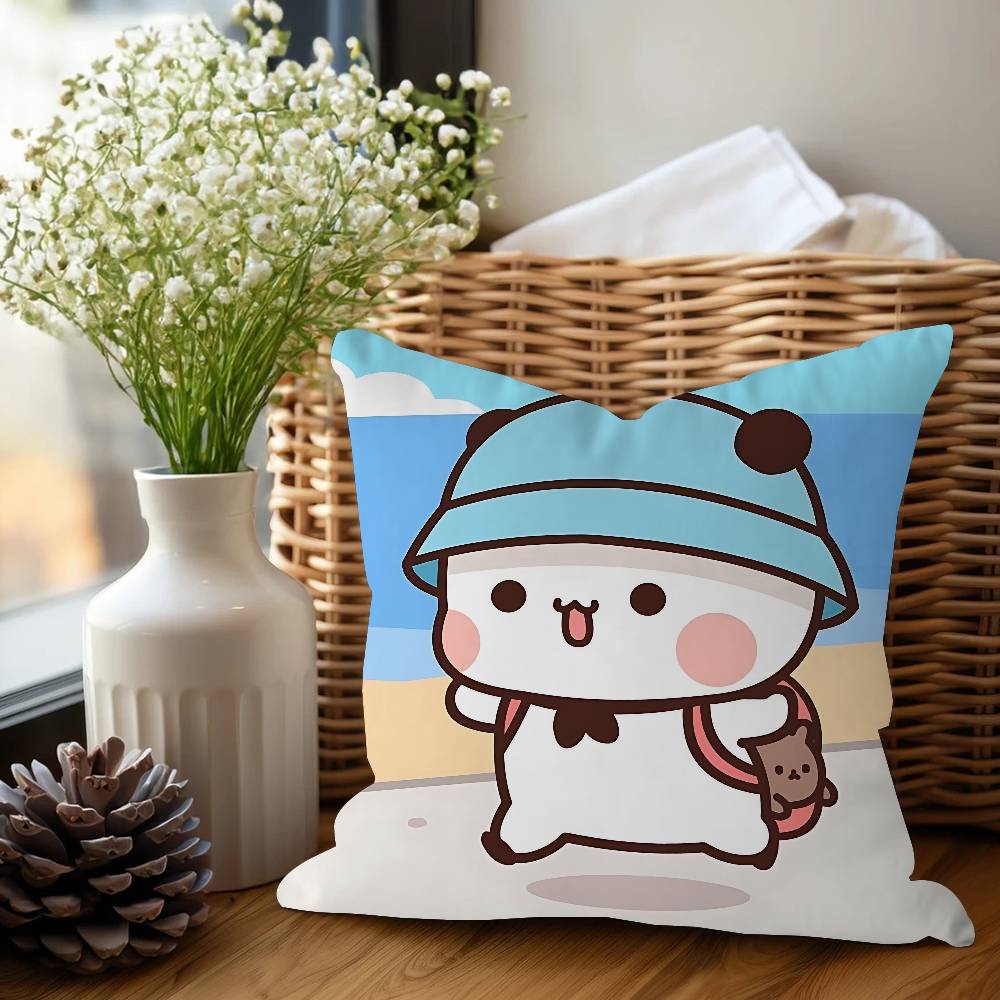 Cartoon B-Bubu Dudu Office Cushion Pillowcase Car Cushion Cover45X45CM Lumbar Pillowcase Sofa Pillowcover