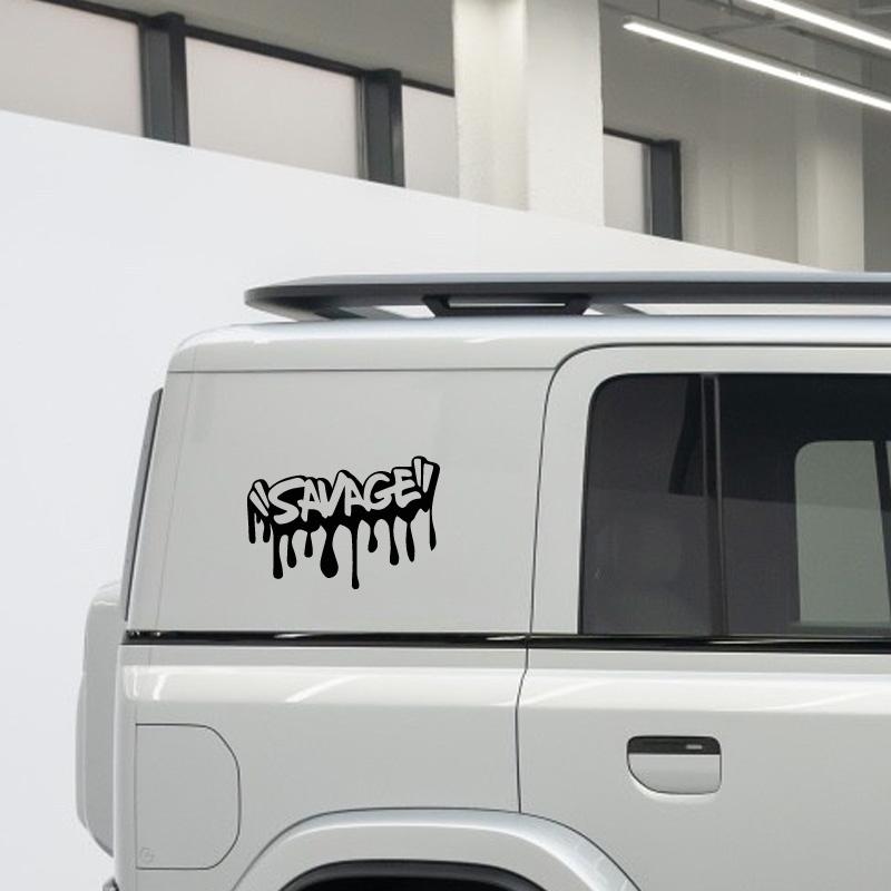 "SAVAGE"Sticker,Car Stickers, Vinyl Decals - For Cars, Trucks, Walls, Laptops, Windows, Motorcycles, Bumpers Or Crafts