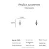 Silver Needle Cool Style Cross Dangle Earrings for Women – Fashionable, Unique, and Trendy.