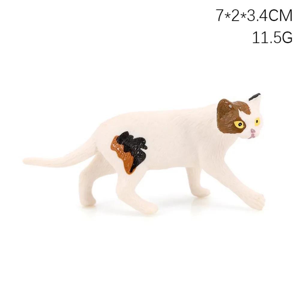 Exquisite PVC Simulation Cat Model Siamese Ragdoll Persian Cat Lifelike Realistic Pet Figurines Simulation Pet Car Decoration