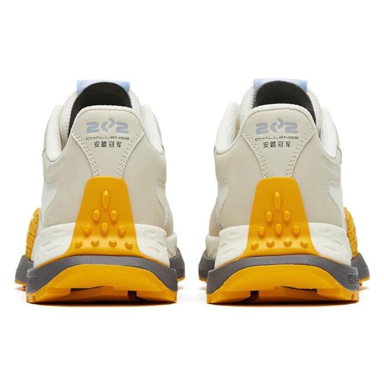 Anta Champion, Star 202 Slip Resistant Abrasion Resistant Low top Sports Casual Shoes White Gray 112318881A-2