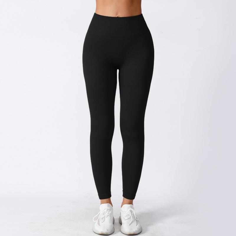 Yingshang Women's High Waist Seamless Yoga Pants - Hip Lift, Tight, High Elastic, Perfect for Running and Fitness, Autumn Wear.