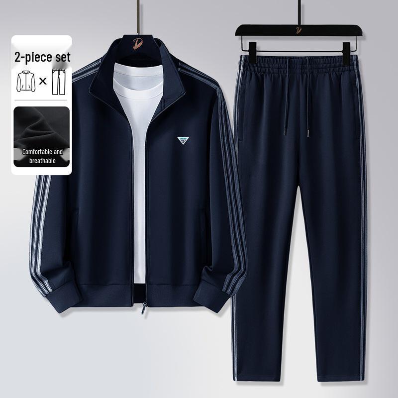 Men's Spring & Autumn Casual Tracksuit: Long Sleeve & Pants Running Set