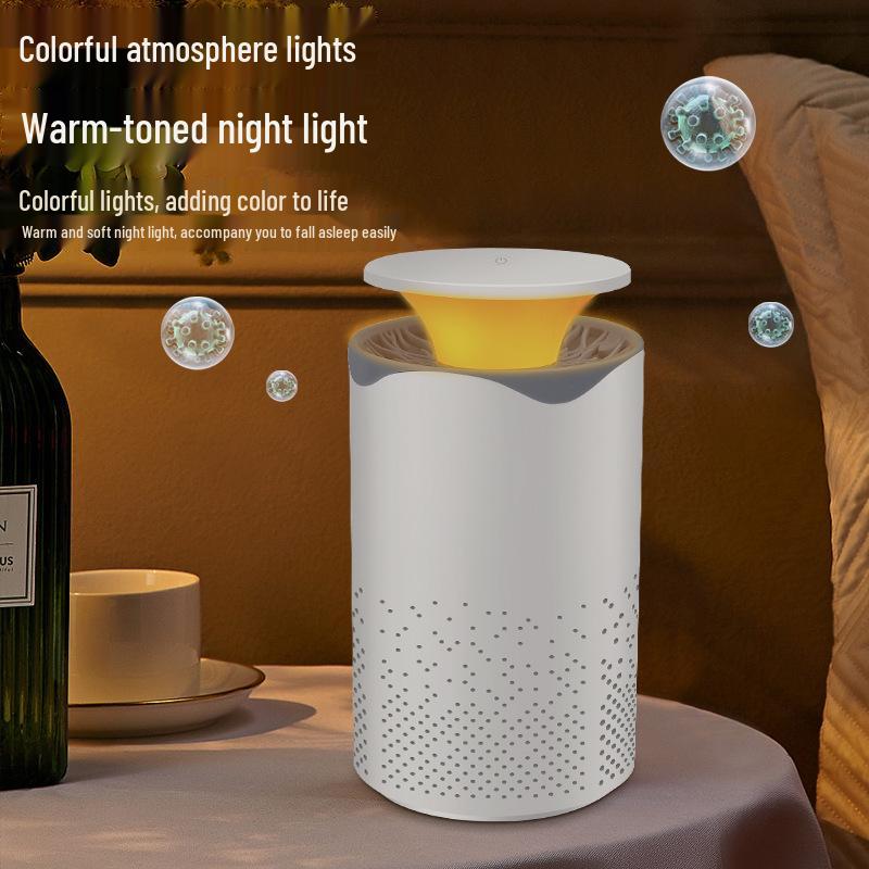 Dual-Function Desktop Air Purifier with UV Sterilization and Night Light