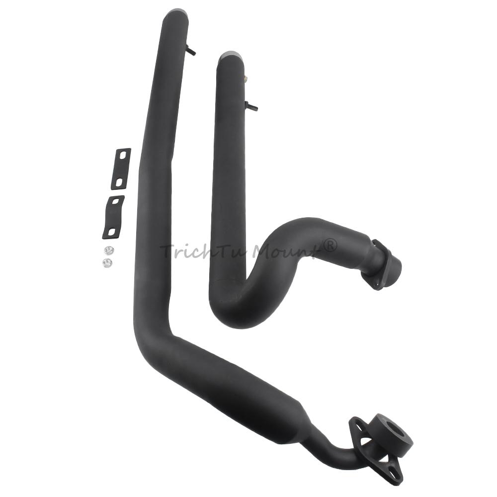 Motorcycle Part Dual Exhaust Full System Slash Cut Muffler For Yamaha V Star XVS1100 Custom Drag Star 1100 XVS1100 Classic