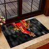 Blue Energy Soccer Player Area Rug Design for Outdoor Bedrooms Decorate room Dining Room Antislip Carpet Anime Office Decor Spiritual Gift