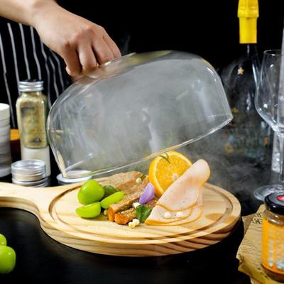 Coperchio a Cupola Trasparente per Affumicatore in Vetro Infusore di Fumo Cocktail Bevande Alimenti