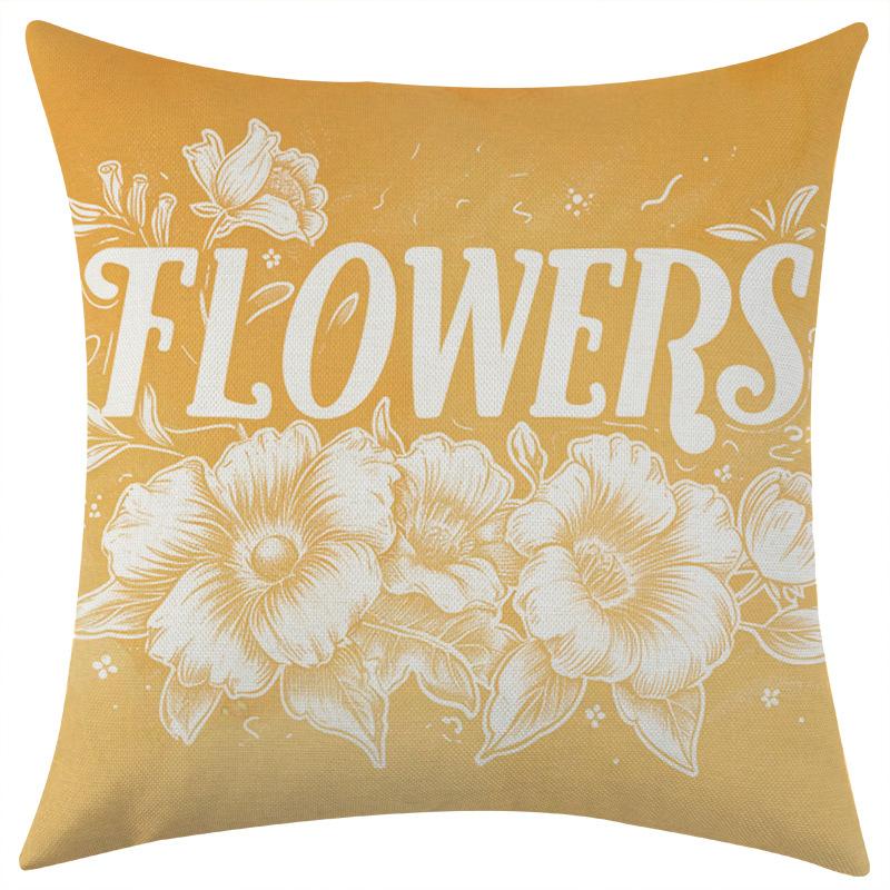 

New Abstract Art Series Linen Pillowcase Car Sofa Lumbar Pillow Cushion 45 * 45 separate pillow cover