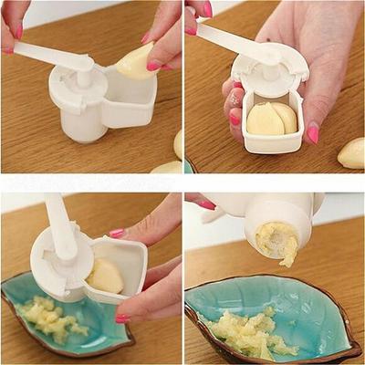 New Mini Practical Ginger Garlic Presses Manual Mashed Machine Kitchen Easy Using Blenders Peeler