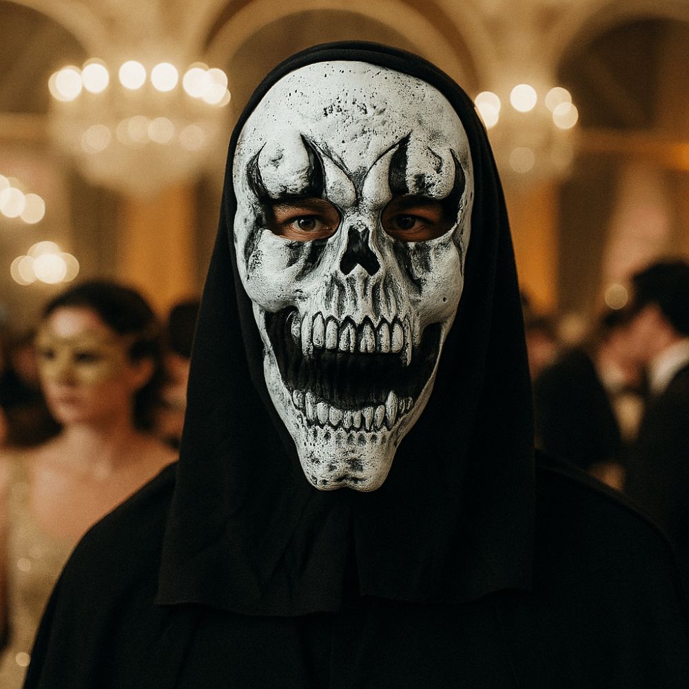 Unisex Halloween Skull Headwear Universal Halloween Latex Mask Screaming Zombie Mask  for Halloween