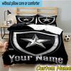 Custom Name Botafogo de Futebol Bedding Set 3PCS Duvet Cover Closure Includes 1 Duvet Cover & 2 Pillowcases for All Seasons Bedroom Decor