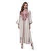 Women's Middle Eastern Abaya: Elegant Long Robe with Stylish Detailing, Perfect for Dubai and Turkey Fashion.