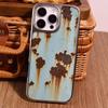 Tide Brand Retro Rusty, Suitable for IPhone17pro Mobile Phone Case 15/16 Matte Pc13 Large Hole 14 Personality